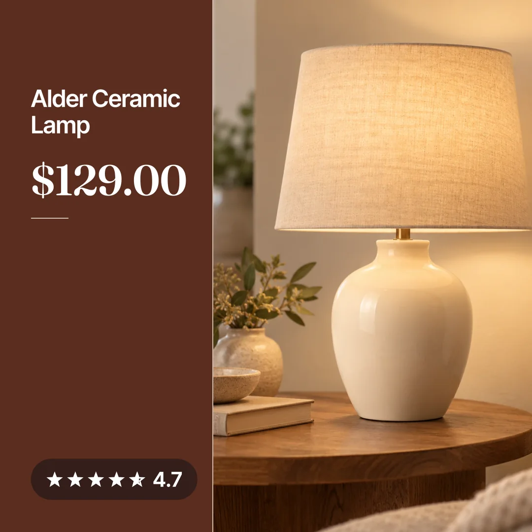 Alder Ceramic Lamp