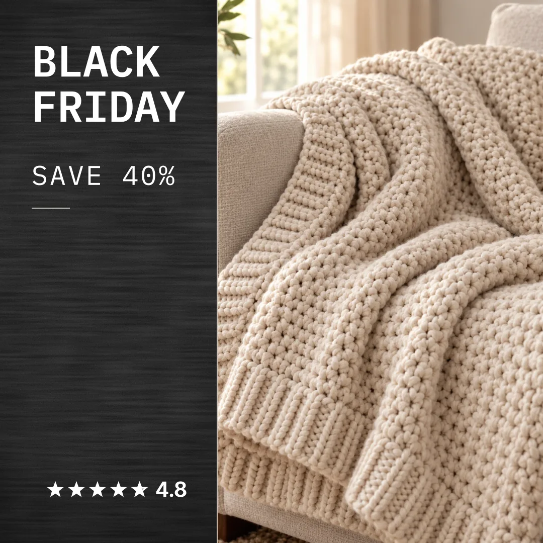 Harlow Knit Throw in its Black Friday look: save 40%